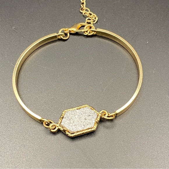 Handmade crystal resin Druzy bracelet - Picture 1 of 5